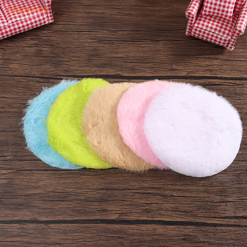 1 Thảm Lông Lót Sàn Hình Tròn Trang Trí Nhà Búp Bê