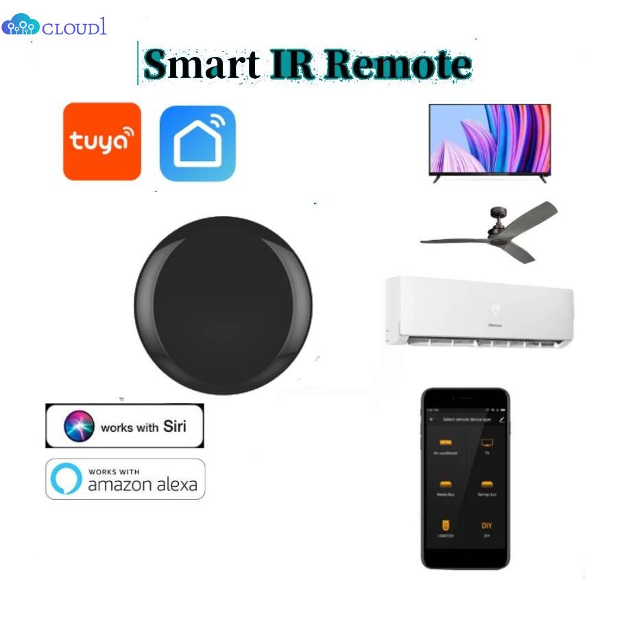 Điều khiển từ xa thông minh IR Bộ điều khiển hồng ngoại Wifi Bộ lặp đa năng Hub Hoạt động với ứng dụng Alexa Tuya Hộ gia đình thông minh cloud1