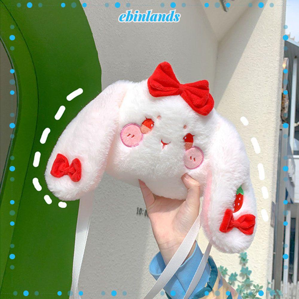 Túi Xách Đeo Vai Phủ Lông Thêu Hoạt Hình Thời Trang EBINLANDS Sành Điệu