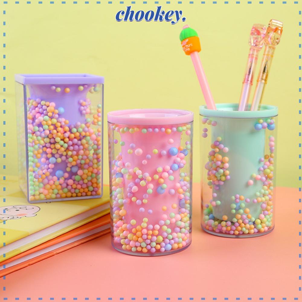 CHOOKEY Giá Đỡ Bút Bằng Pha Lê Để Bàn Tiện Dụng