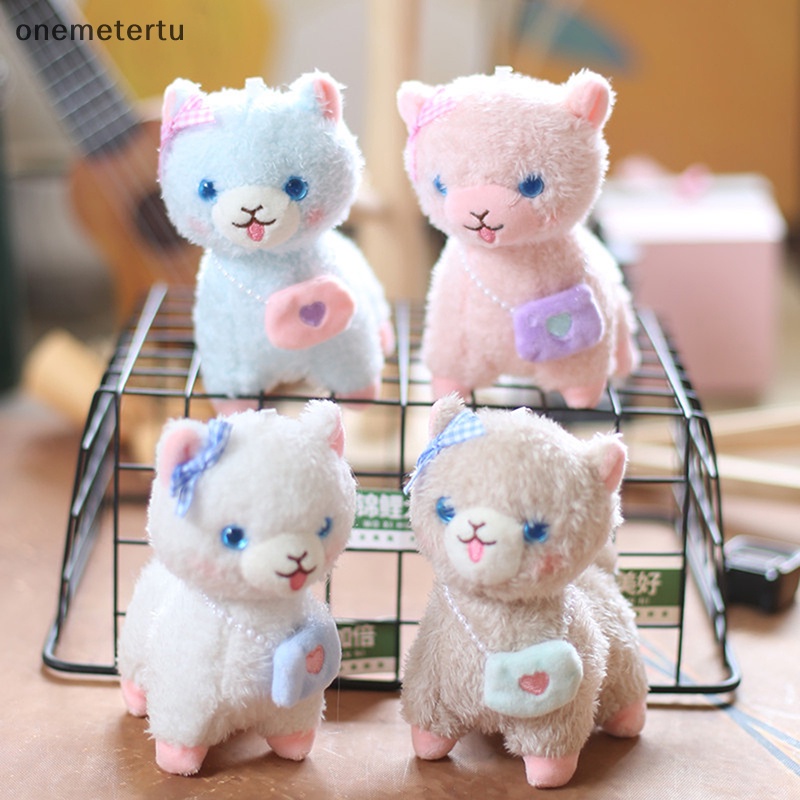 Móc Khóa Hình Cừu Nhồi Bông Mềm Mại Đáng Yêu