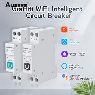 Công Tắc Thông Minh Tuya Wifi 63a 1p 90-240v Trail Có Điều Khiển Từ Xa Qua Mô-đun Hẹn Giờ 【searson 