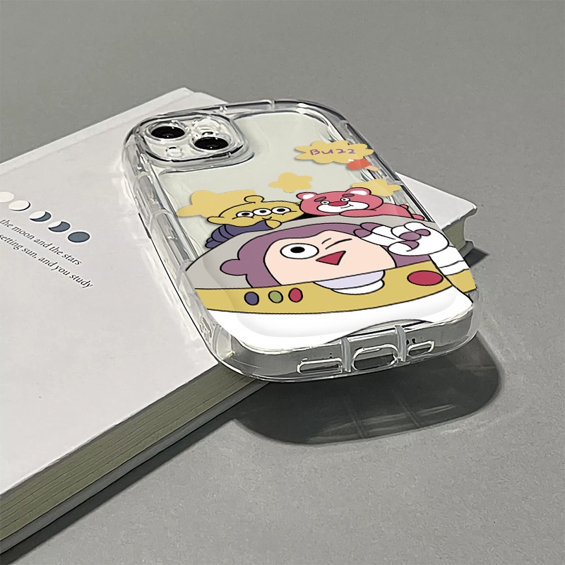 Ốp Điện Thoại Silicon Trong Suốt Họa Tiết Hoạt Hình Dễ Thương Chống Sốc Cho IPhone 14 13 12 11 Pro Max 7 + 8 Plus XS X XR
