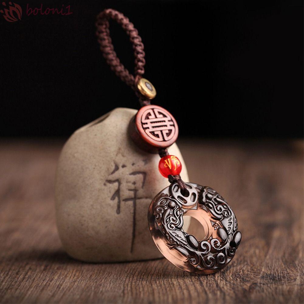 Móc Chìa Khóa Có Mặt Dây Ngắn Phong Cách Trung Hoa Độc Đáo Giá Đỡ