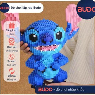 Xếp hình STITCH size to 33cm đồ chơi xếp hình nano 3d cho bé chuẩn mẫu lê gỗ