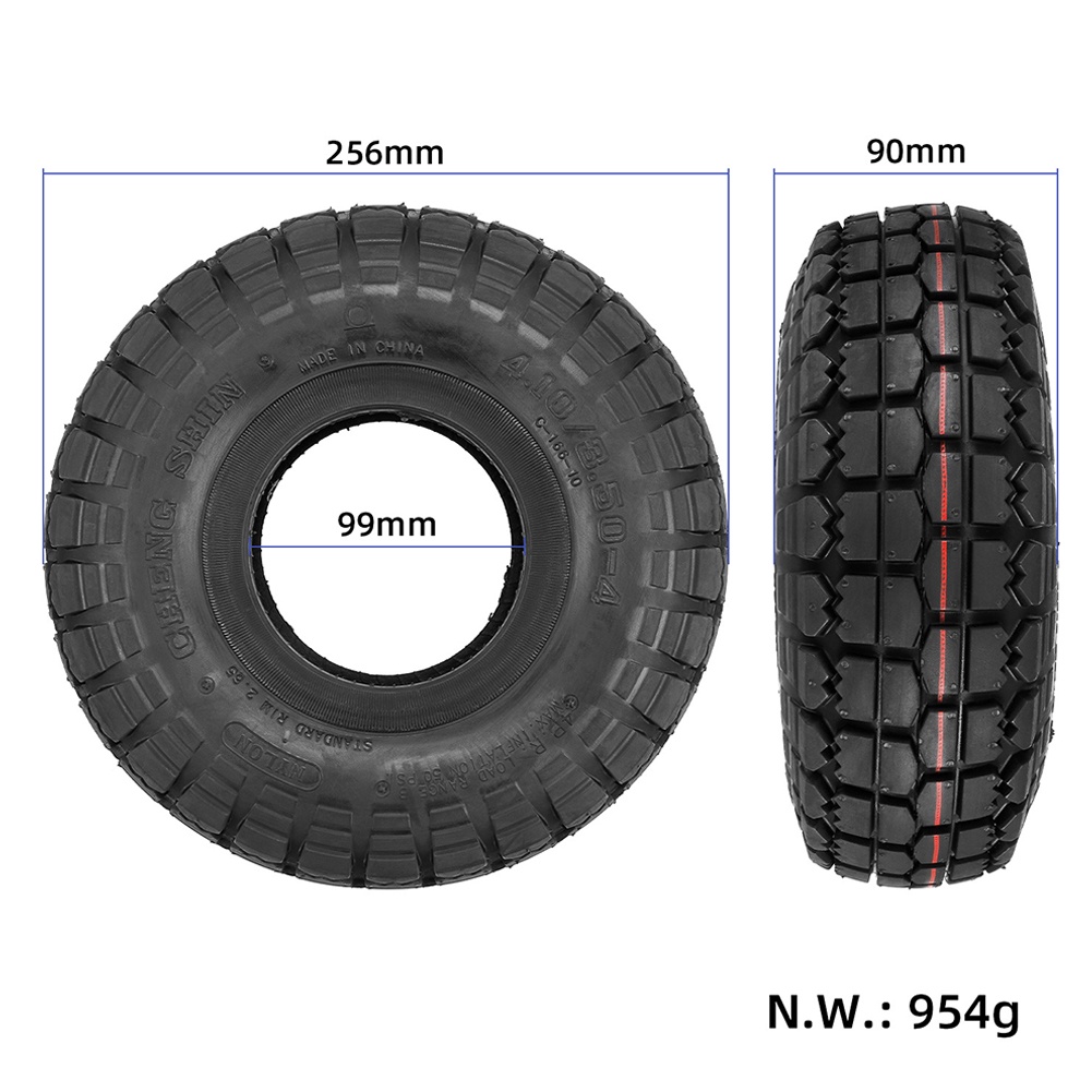 Van Bánh Xe 10 inch 4.10 / 3.50-4 Kích Thước 260X90