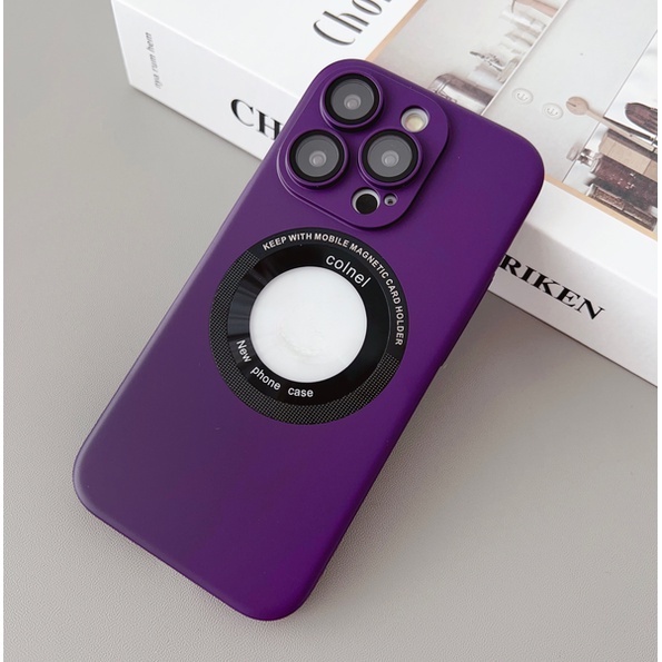 Ốp Điện Thoại PC Màu Kẹo Ngọt Có Từ Tính Chống Sốc Cho iPhone 14 13 12 Pro Max Plus