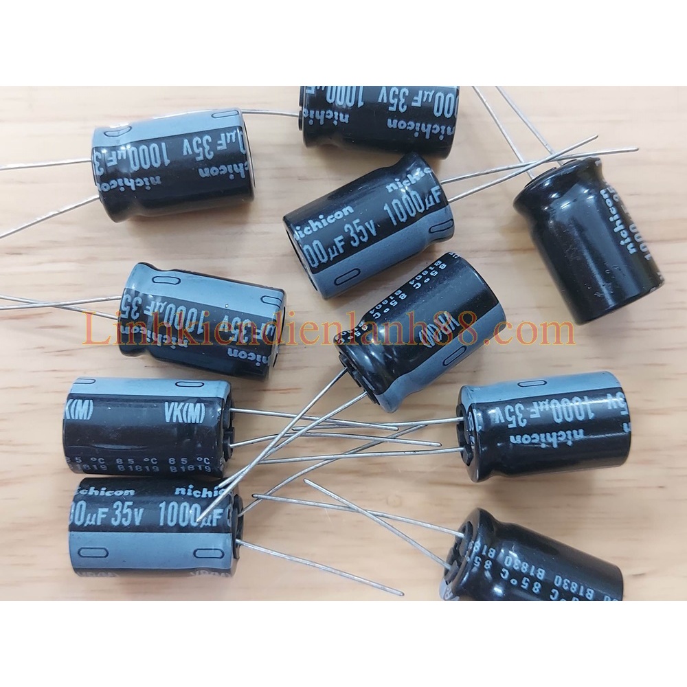 (5 cái) Tụ Hóa 1000uf 35v Nichicon (loại xịn) Mới, Chính Hãng 100%.