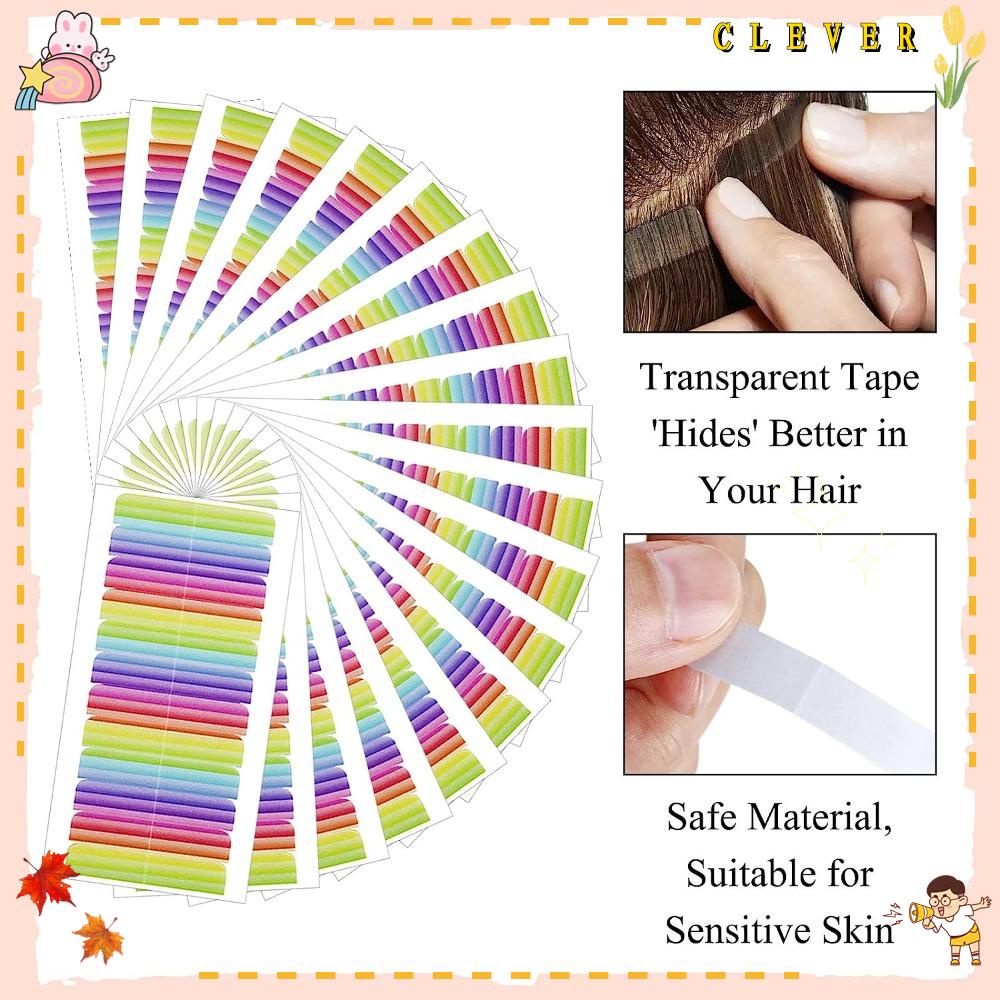 Bộ 10 Tấm Băng Keo Hai Mặt Dùng Nối Tóc Giả