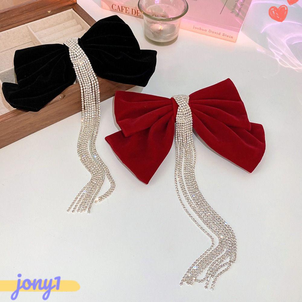 Kẹp Tóc Hình Nơ Bằng Nhung Xinh Xắn Cho Nữ