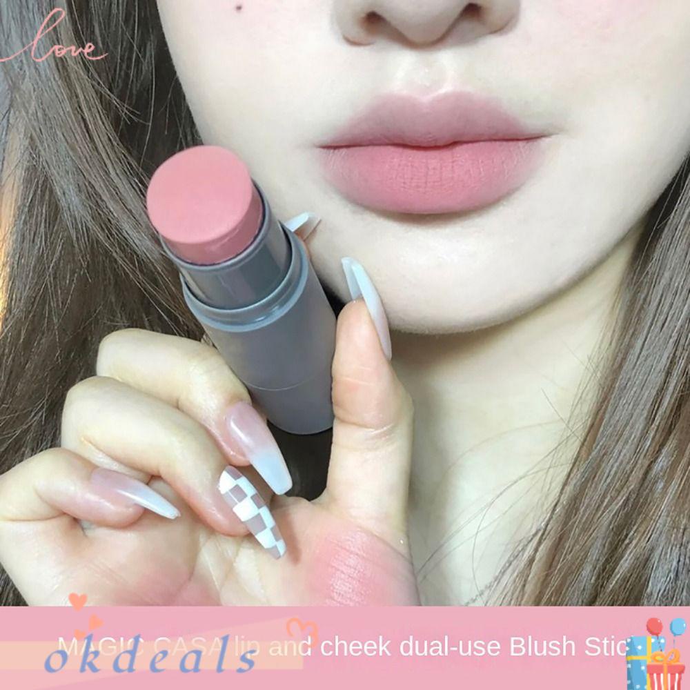 Phấn Má Hồng Dạng Thỏi Lâu Trôi Màu Sắc Thu Nhỏ Lỗ Chân Lông Cho Nữ