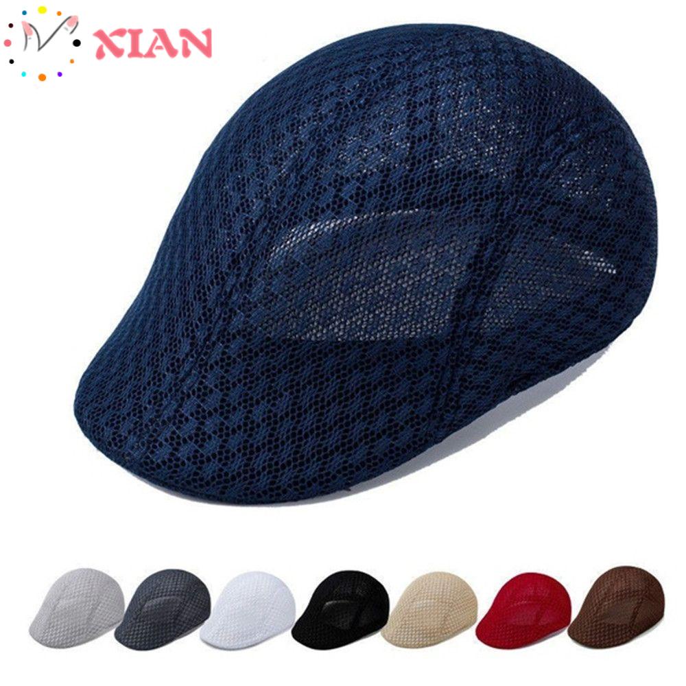 Mũ Beret Phối Lưới Thoáng Khí Điều Chỉnh Được Thời Trang