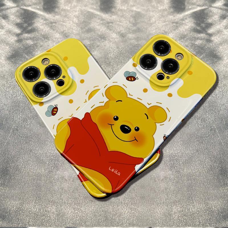 Ốp Điện Thoại Mềm Chống Sốc Hình Gấu Pooh Cho Iphone 14pro 78 max 11 12 13 0VAP
