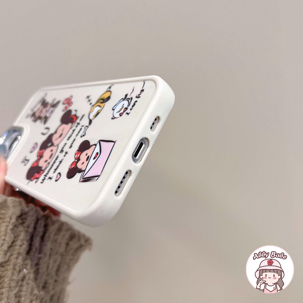 Ốp Điện Thoại TPU Mềm Bóng In Hình Chuột Hoạt Hình Chống Va Đập Cho IPhone 14 Pro Max 11 12 Pro Max X XS 7Plus