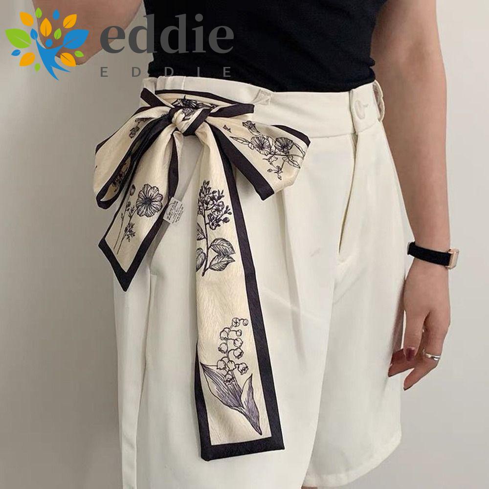 Khăn Quàng Cổ 26Eddie Bằng Lụa In Họa Tiết Hoa Phong Cách Cổ Điển Thời Trang Xuân Hè Xinh Xắn Cho Nữ