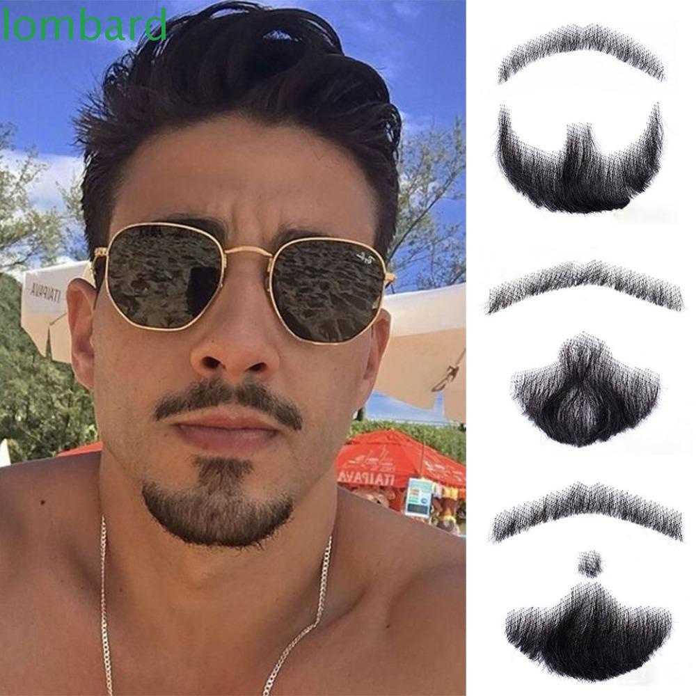 Râu Giả Màu Nâu Tự Nhiên Bằng Sợi Tổng Hợp Dành Cho Nam