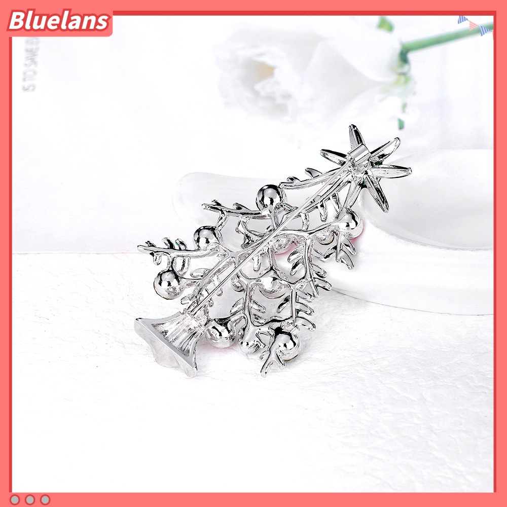 Ghim Cài Áo Hình Cây Thông Giáng Sinh Đính Kim Cương Giả Toàn Diện