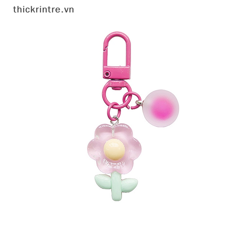 Móc Khóa Hình Hoa Nhiều Màu Sắc Sáng Tạo Cho Nữ