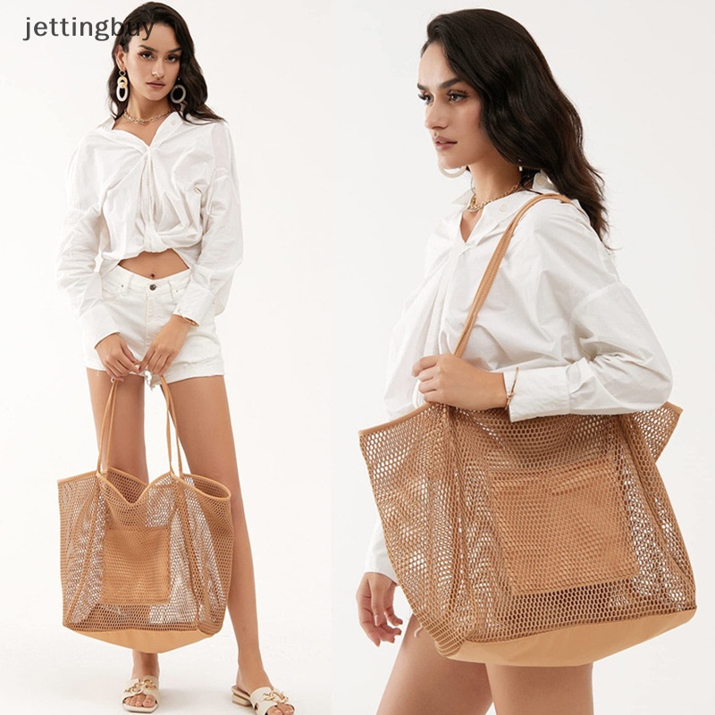 Túi Lưới Đeo Vai Sức Chứa Lớn Tiện Dụng Mang Theo Du Lịch / Đi Biển Cho Nữ