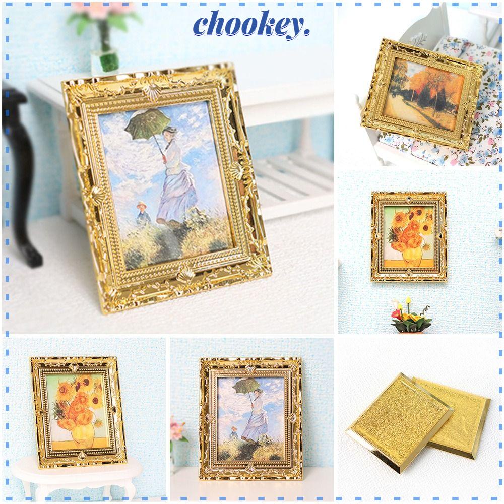 CHOOKEY Khung Ảnh Nhựa 4 Kiểu Tỉ Lệ 1 / 12 Trang Trí Nội Thất