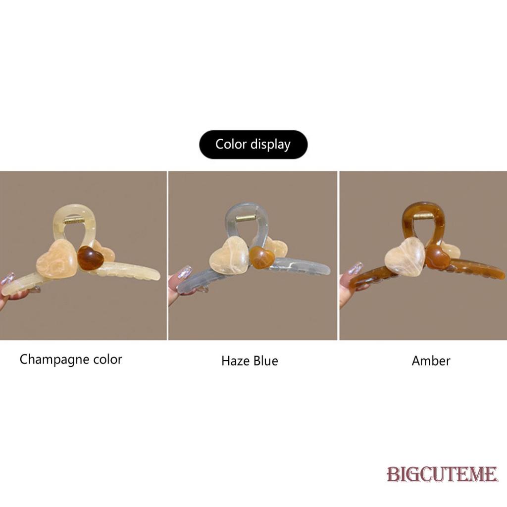 Kẹp Tóc Càng Cua Bằng Nhựa Chống Trượt Dày Dặn Cho Cô Dâu