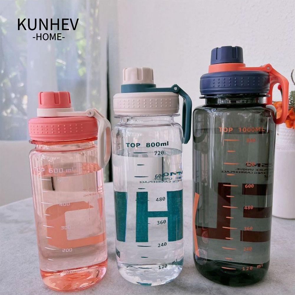 KUNHEV Bình Nước Thể Thao Bằng Nhựa Tiện Dụng Cho Nam Và Nữ