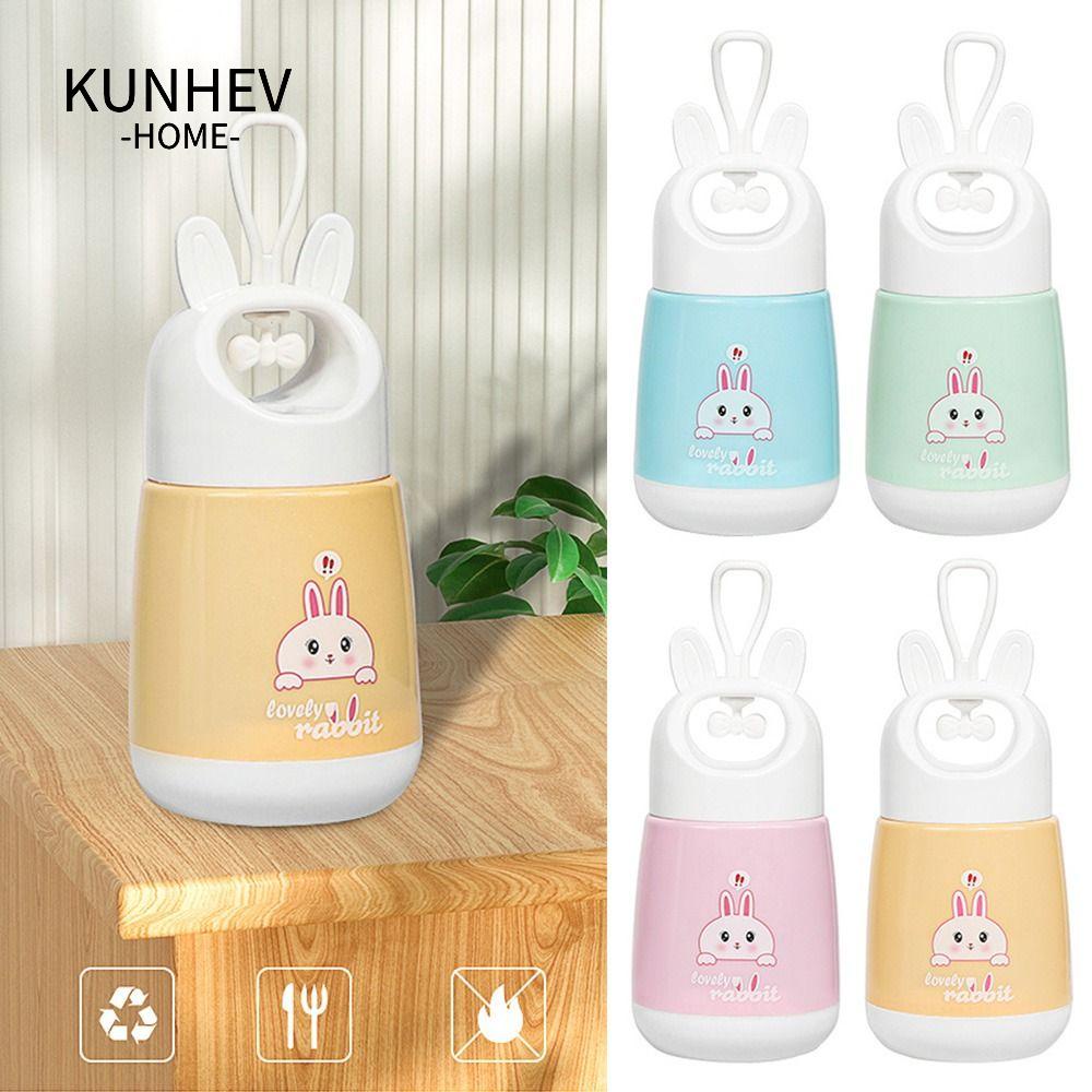 KUNHEV Bình Nước Thủy Tinh 380ml Họa Tiết Hoạt Hình Dễ Thương