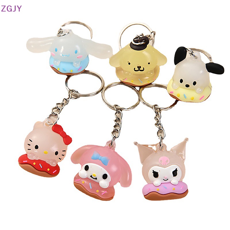 Móc Chìa Khóa Xe Hơi Hình Búp Bê Mèo Sanrio Cinnamoroll Bằng Cao Su Mềm Dễ Thương Sáng Tạo Dùng Làm Quà Tặng Sinh Nhật Mới