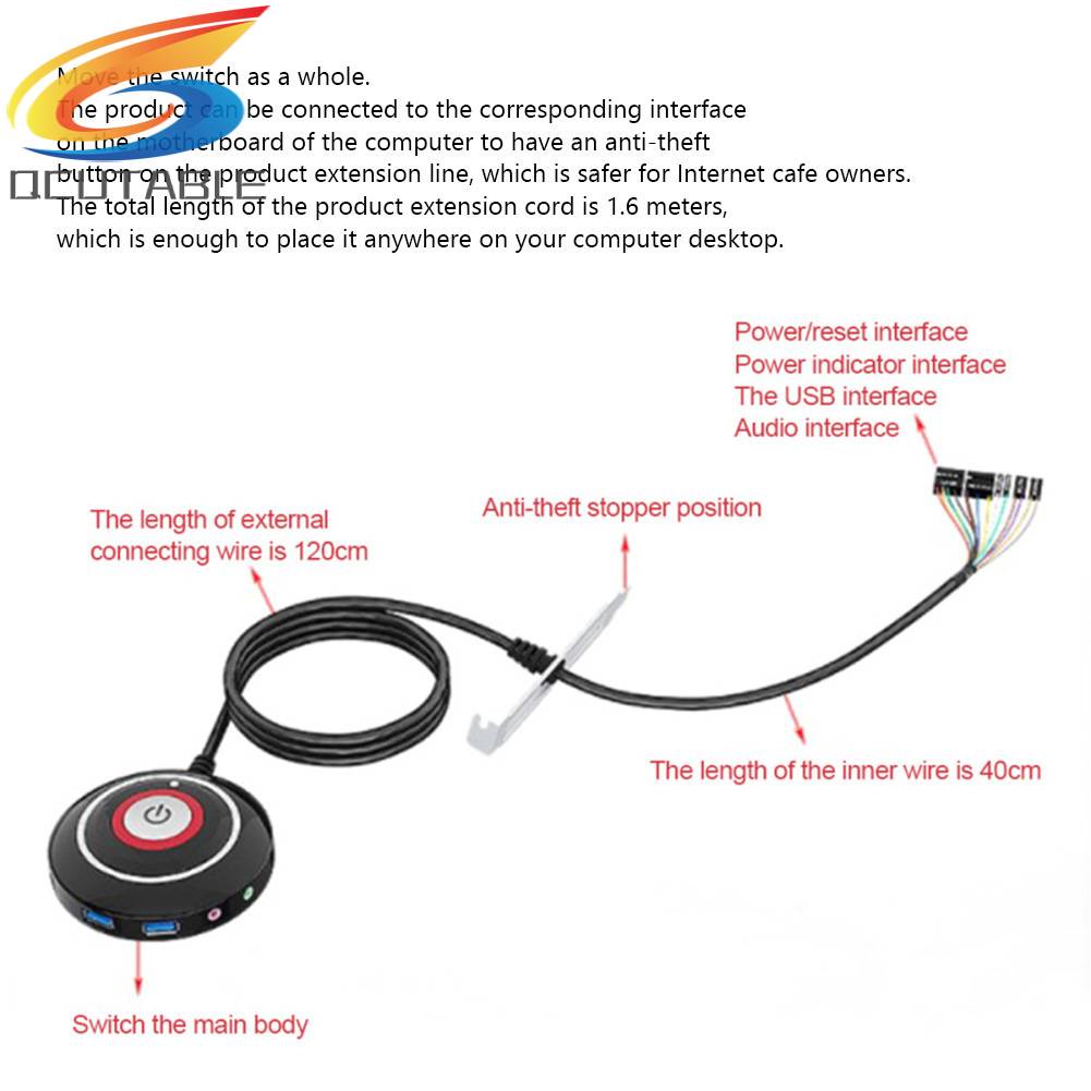 Công Tắc Nguồn 165CM Với Cổng USB Và Âm Thanh Cho Cà Phê / Thể Thao / Khách Sạn