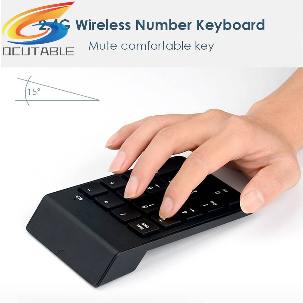 Bàn Phím Số Không Dây 18 Phím 2.4G 2.4G Dành Cho Laptop / Máy Tính Bảng