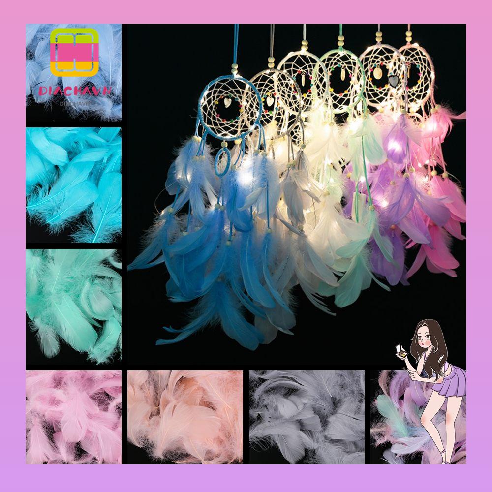 DIACHAVN Set 100 Lông Ngỗng Tự Nhiên Dùng Trang Trí Tiệc Cưới