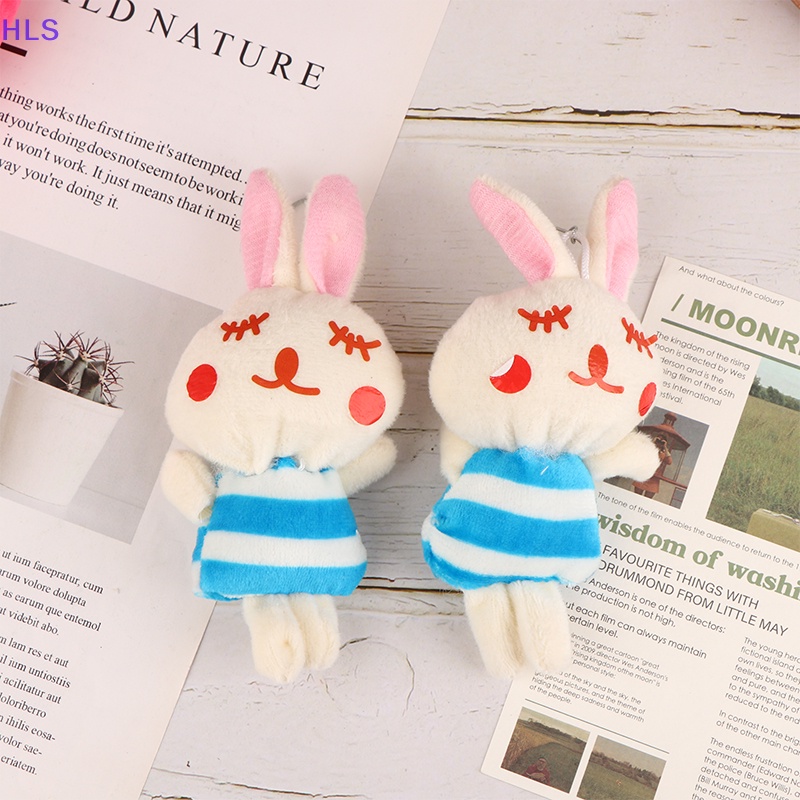 Set 2 Móc Khóa Búp Bê Nhồi Bông Mini 6-10cm Dễ Thương