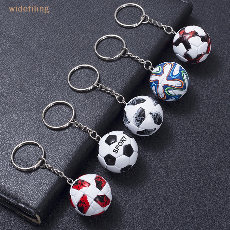 Móc Khóa Da PU Mặt Hình Quả Bóng Đá Thời Trang