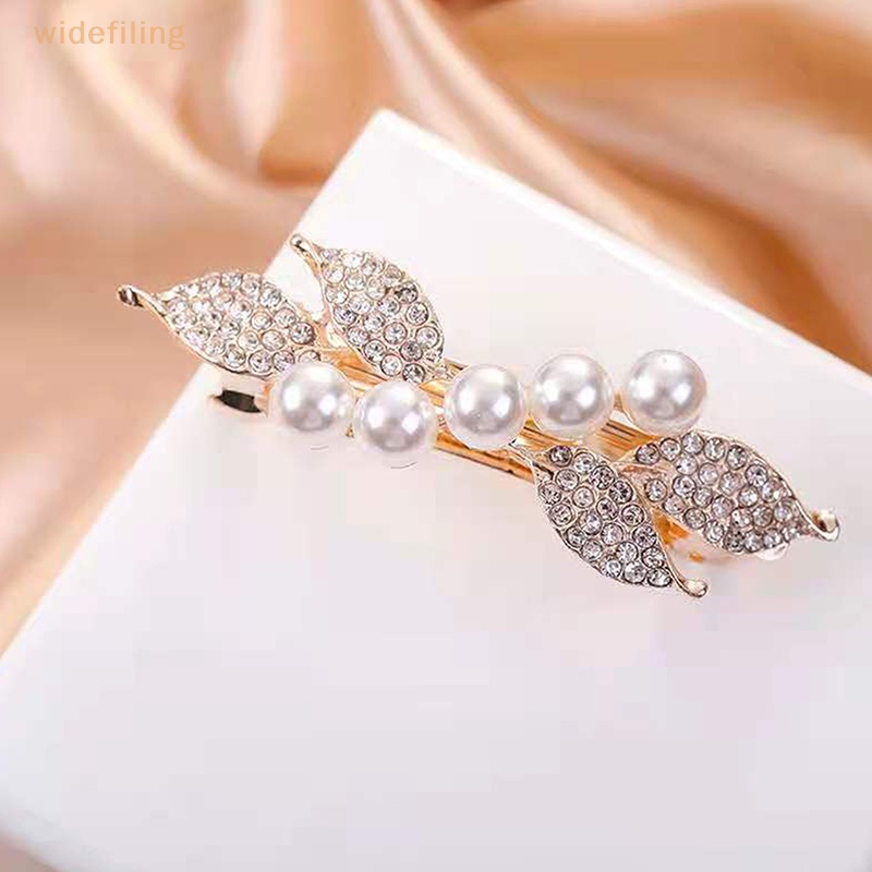 Kẹp Tóc Hình Nơ Đính Ngọc Trai Thời Trang Cho Nữ