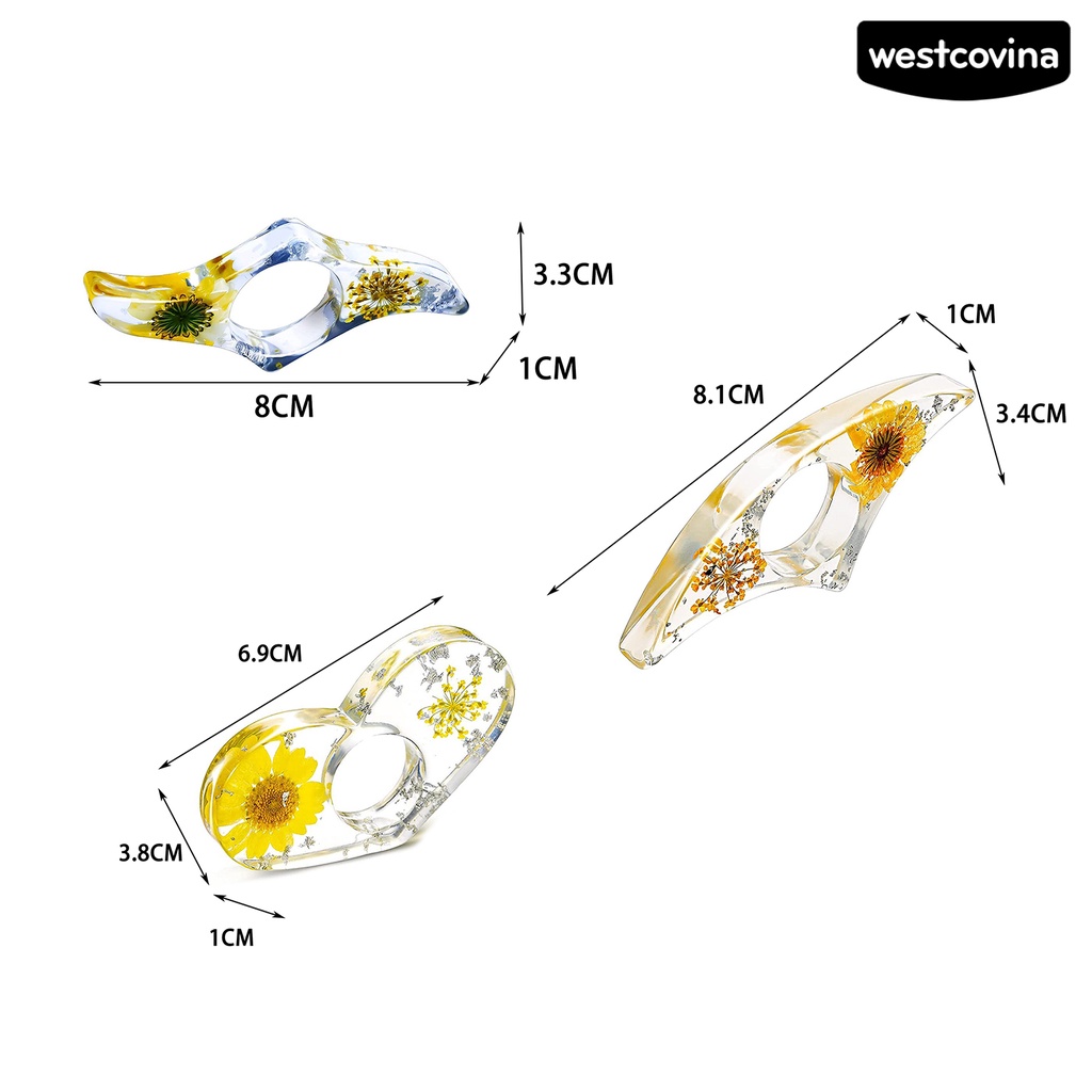 [WSTN] [WSTN]✎Giá Đỡ Sách Trong Suốt Họa Tiết Hoa Khô Tự Nhiên Viền Mịn Có Thể Tái Sử Dụng