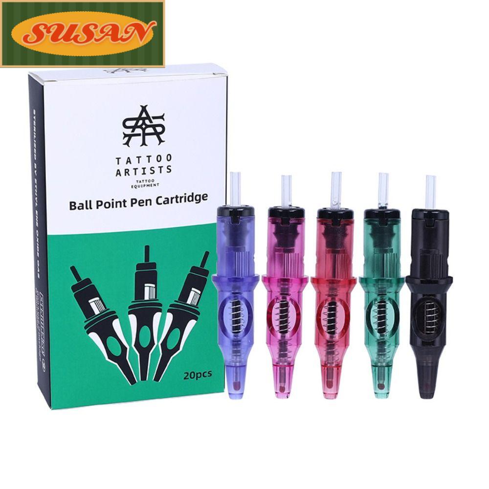 Set 20 Bút Bi Mực Xăm 5 Màu Dễ Sử Dụng Cho Người Mới Bắt Đầu