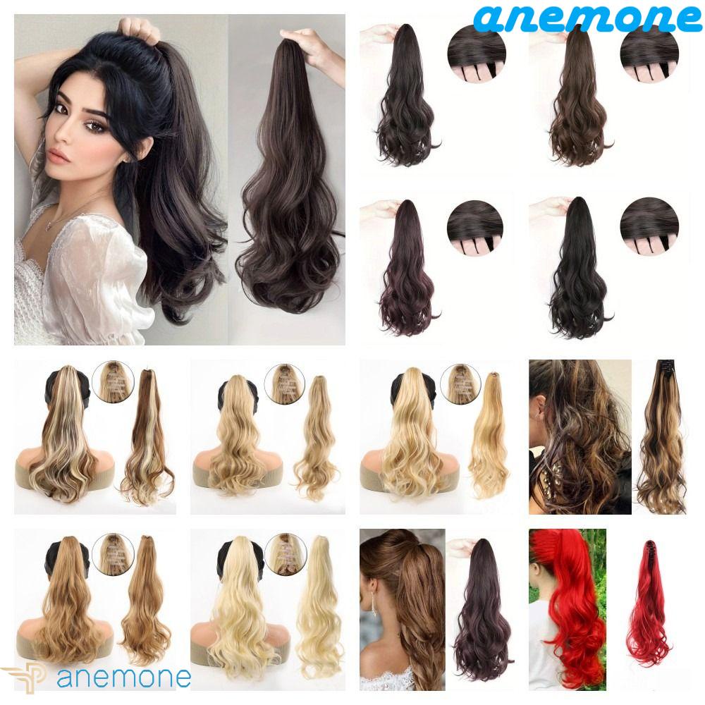 Tóc Đuôi Ngựa Giả Màu Đen Bằng Sợi Tổng Hợp Cách Nhiệt Dễ Phối Đồ