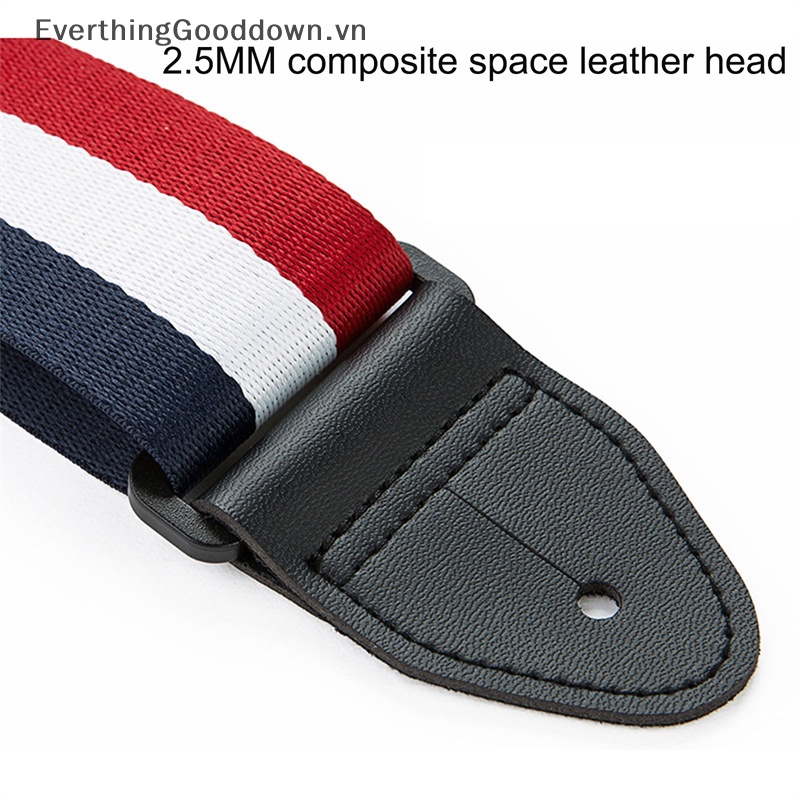 Dây Đeo Đàn Ghi Ta Ukulele / Guitar / Ukulele Màu Trắng Đen Có Thể Điều Chỉnh