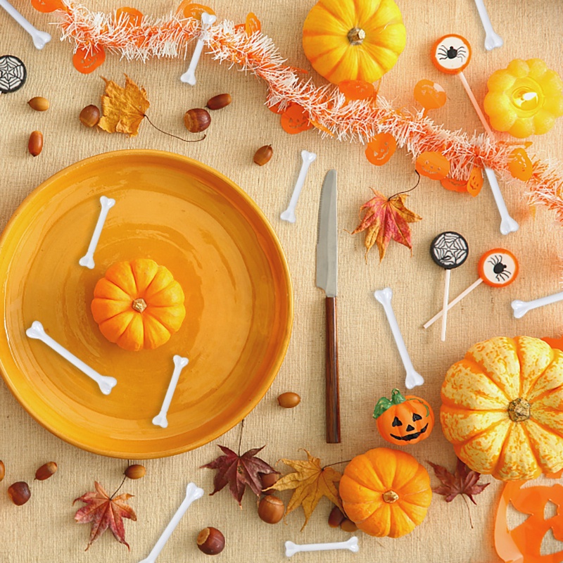 Mô Hình Xương Giả Bằng Nhựa Dùng Trang Trí Halloween