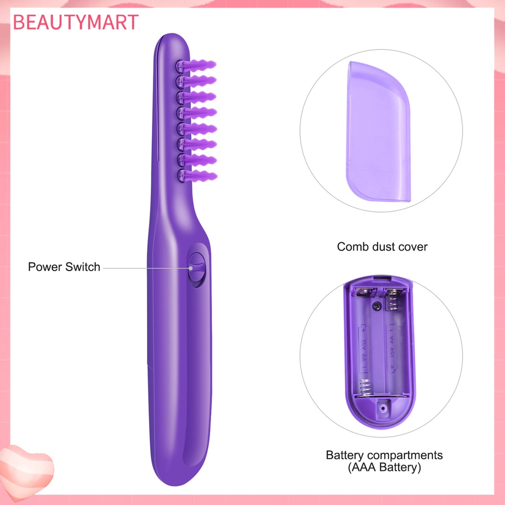 Lược Điện Rung Chải Tóc Bằng ABS Chống Trượt Dành Cho Nữ