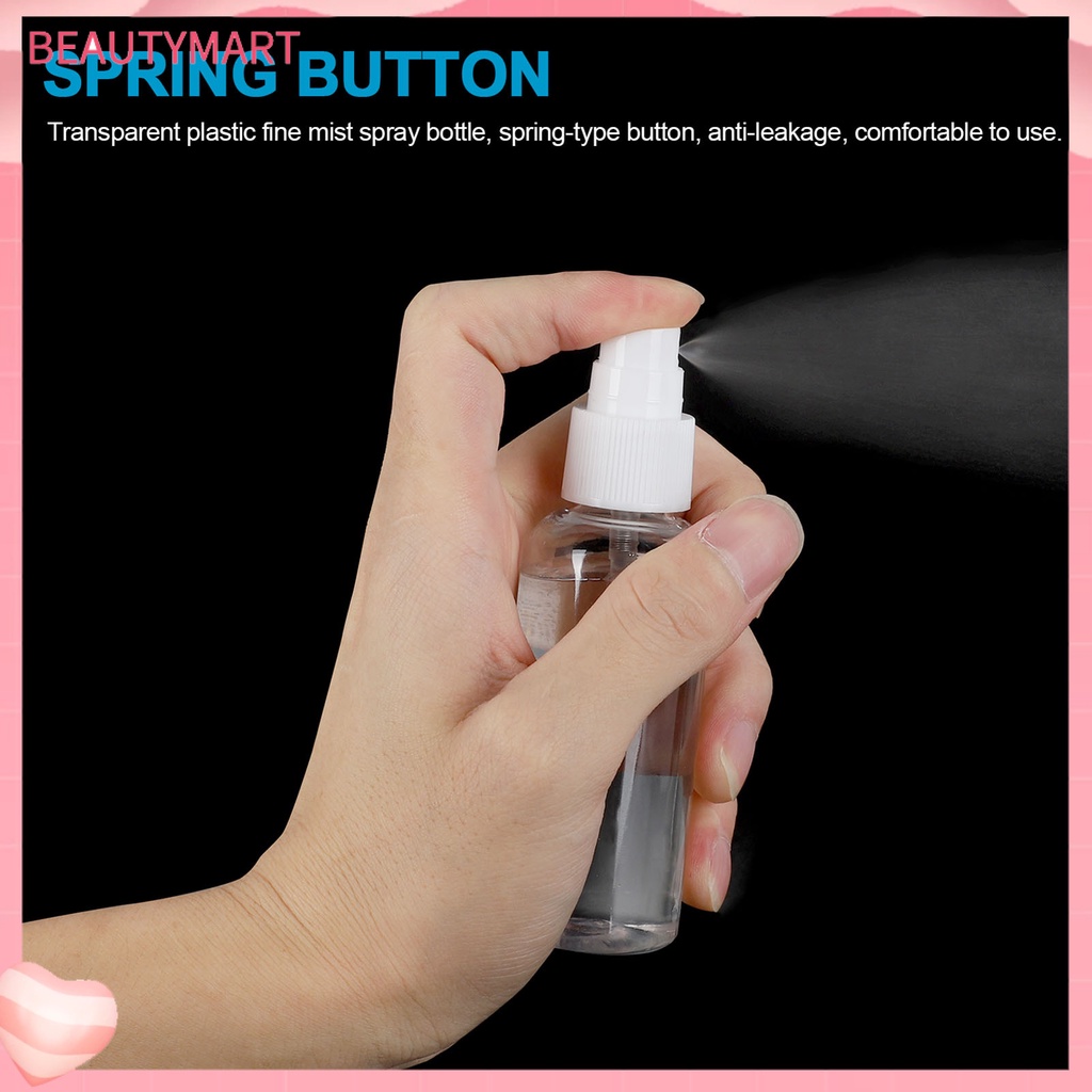 Set 10 / 5 Lọ Đựng Dung Dịch Mỹ Phẩm 60ml Chống Rò Rỉ Có Thể Tái Sử Dụng