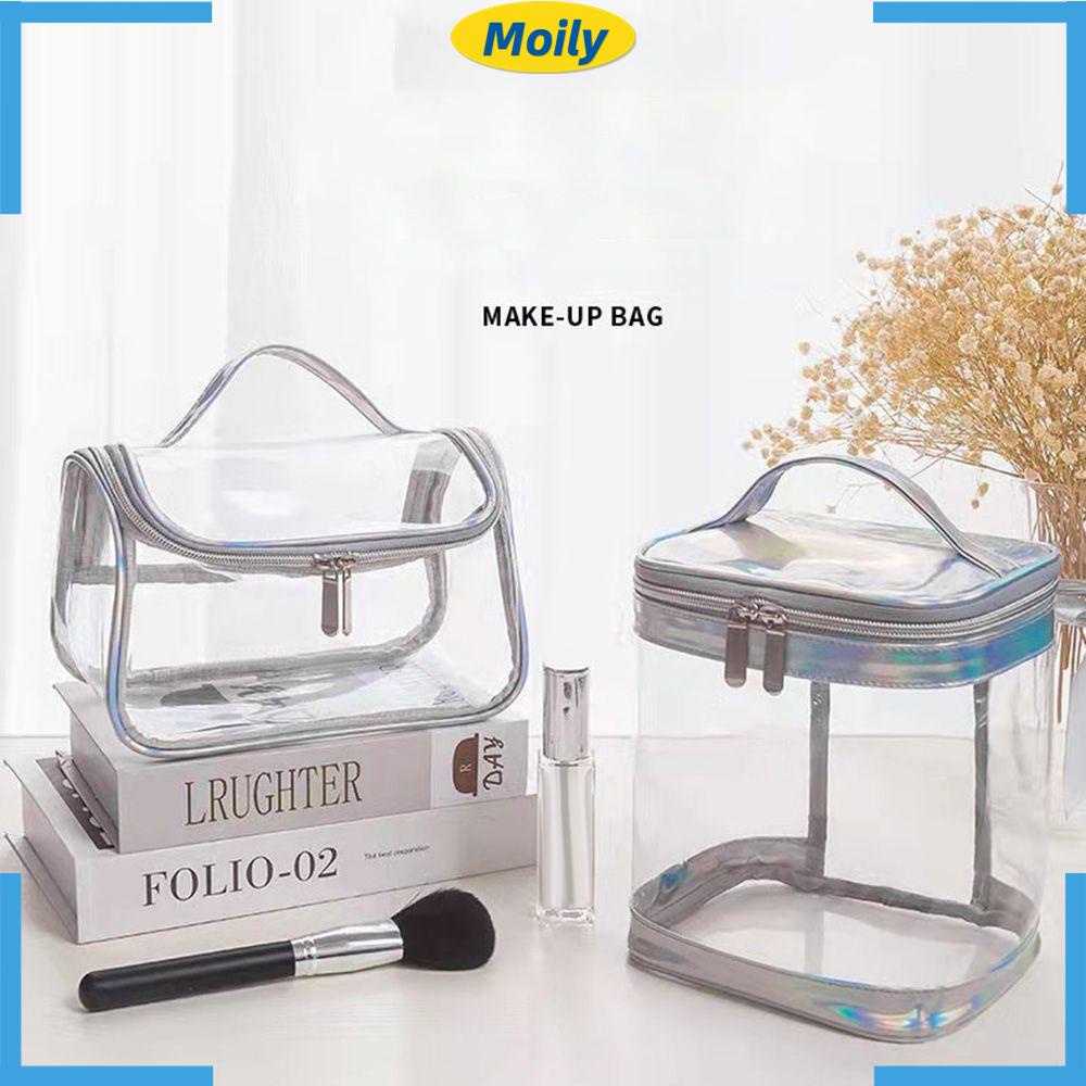 MOILYVN Túi Đựng Mỹ Phẩm Bằng Nhựa PVC Sức Chứa Lớn Tiện Dụng