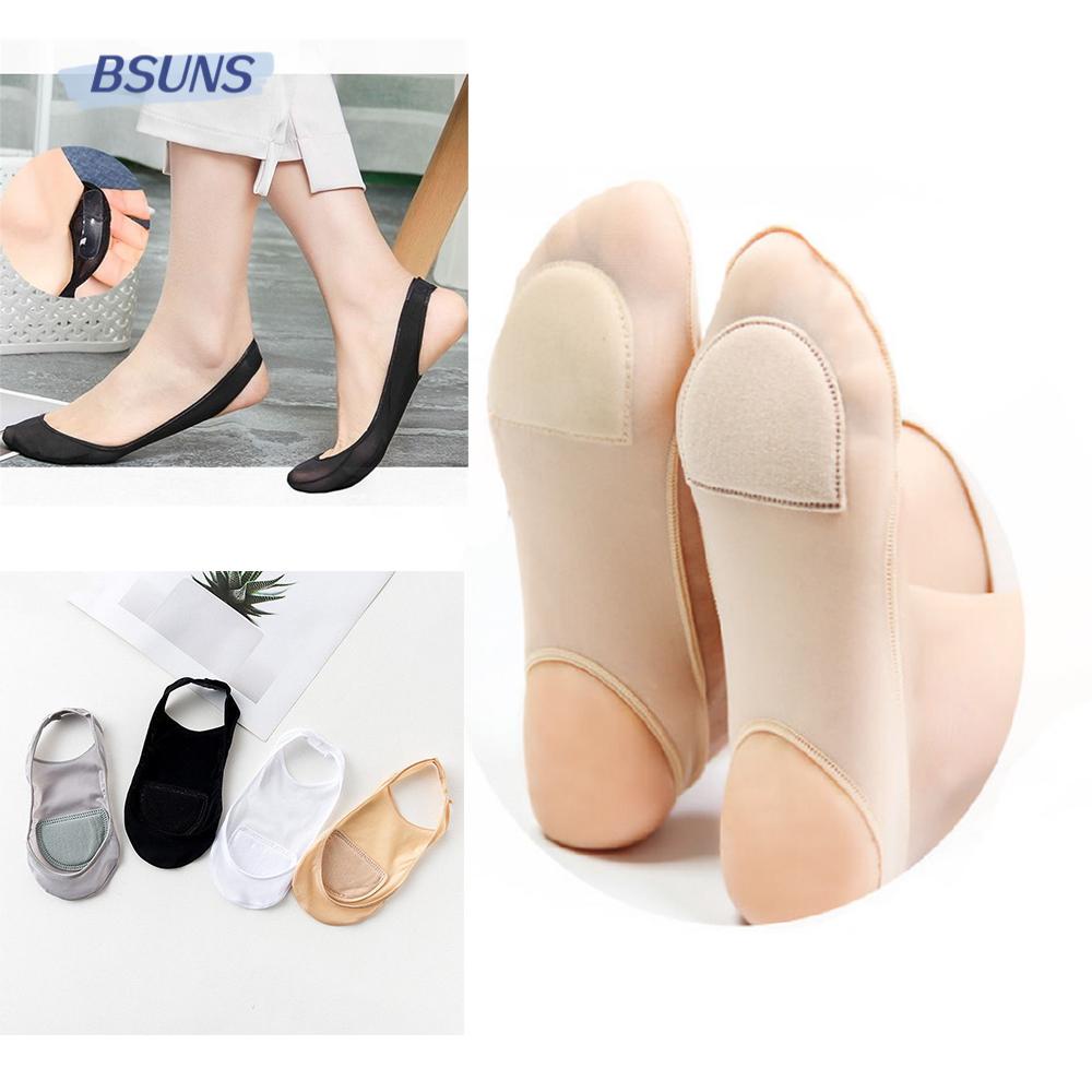 BSUNS Set 3 Đôi Tất Cao Gót Chống Trượt Bằng Chất Liệu Silicone Mỏng Thời Trang Mùa Hè