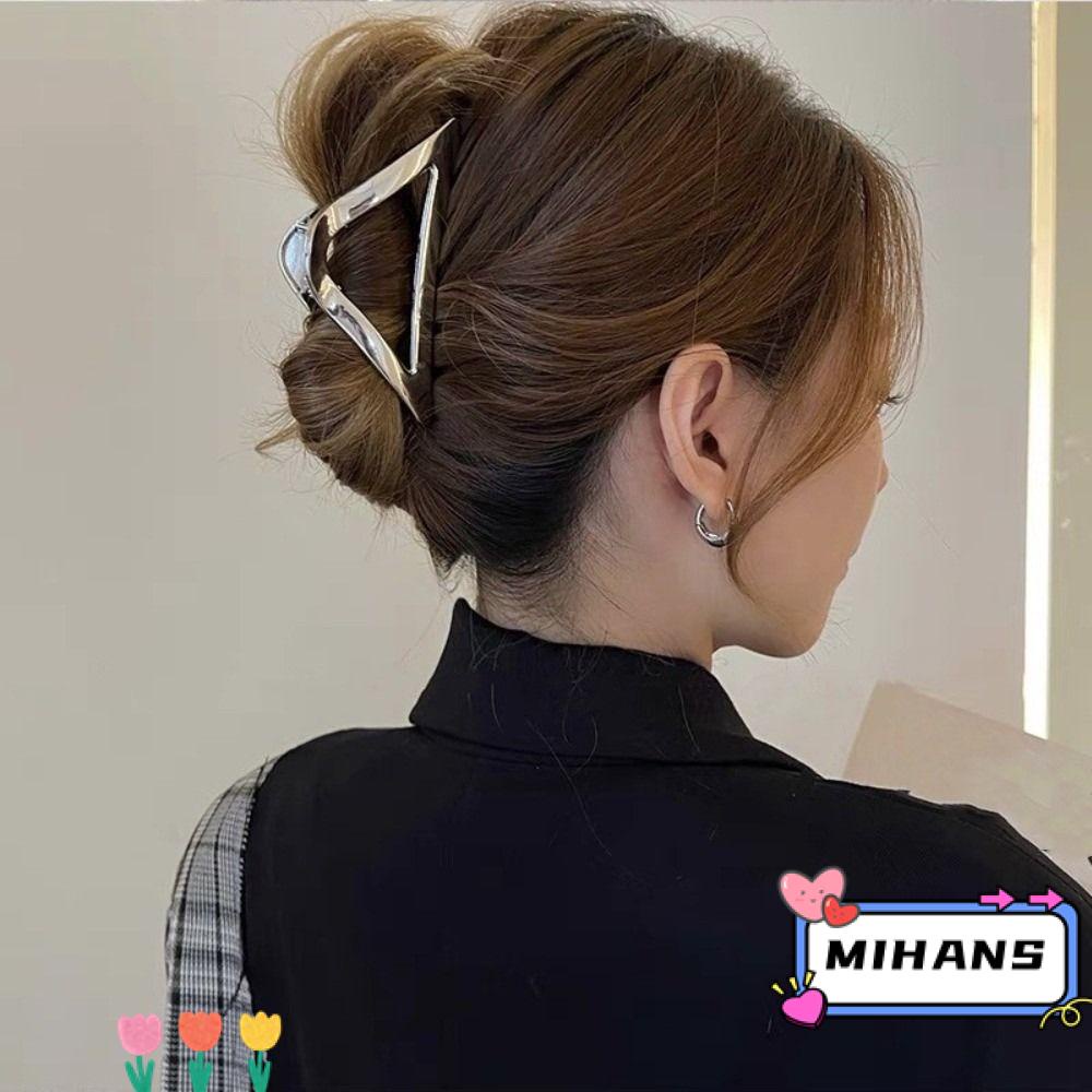 MIH Kẹp Tóc Kim Loại Hình Tam Giác Thời Trang Cho Nữ