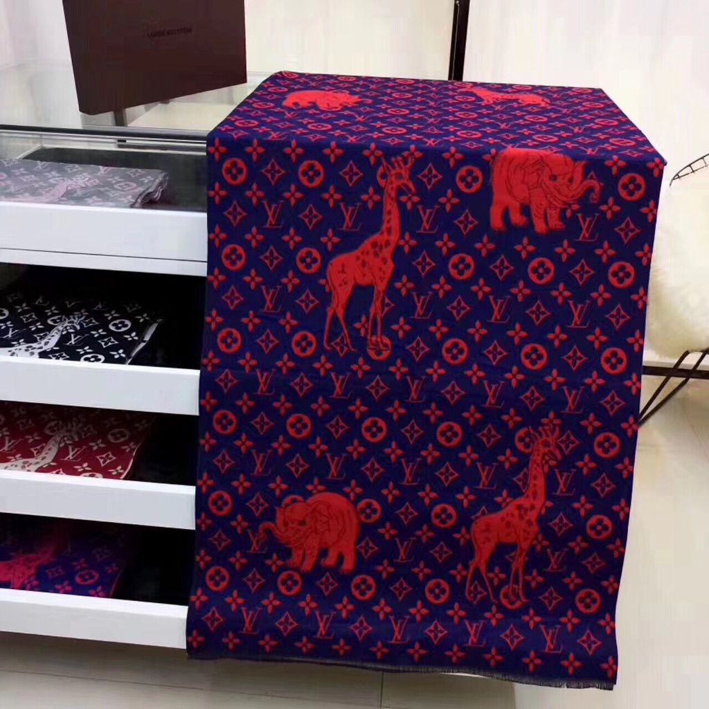 Khăn Choàng Cổ Dài Bằng Vải Cashmere In Họa Tiết Hươu Cao Cổ Thời Trang Mới 2023 Dành Cho Bạn Nữ