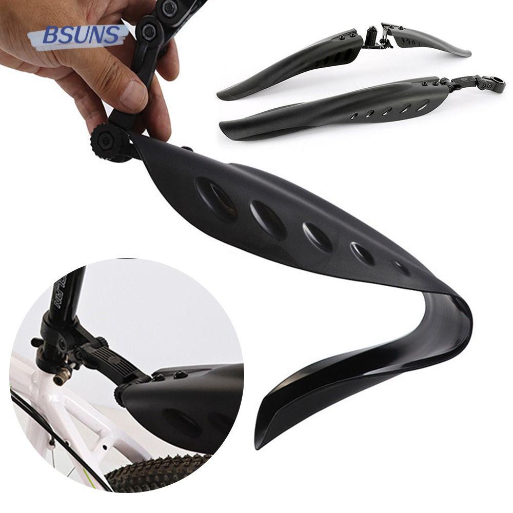 1 Bộ Dè Chắn Bùn Bằng Nhựa Dày Dặn Màu Đen Cho Xe Đạp Leo Núi