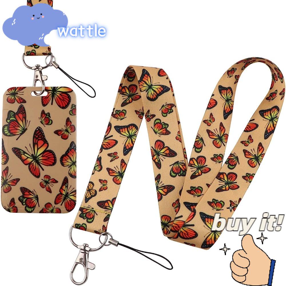 Móc Khóa Họa Tiết Bướm Hoạt Hình Màu Xanh Lá Dễ Thương Cho Học Sinh