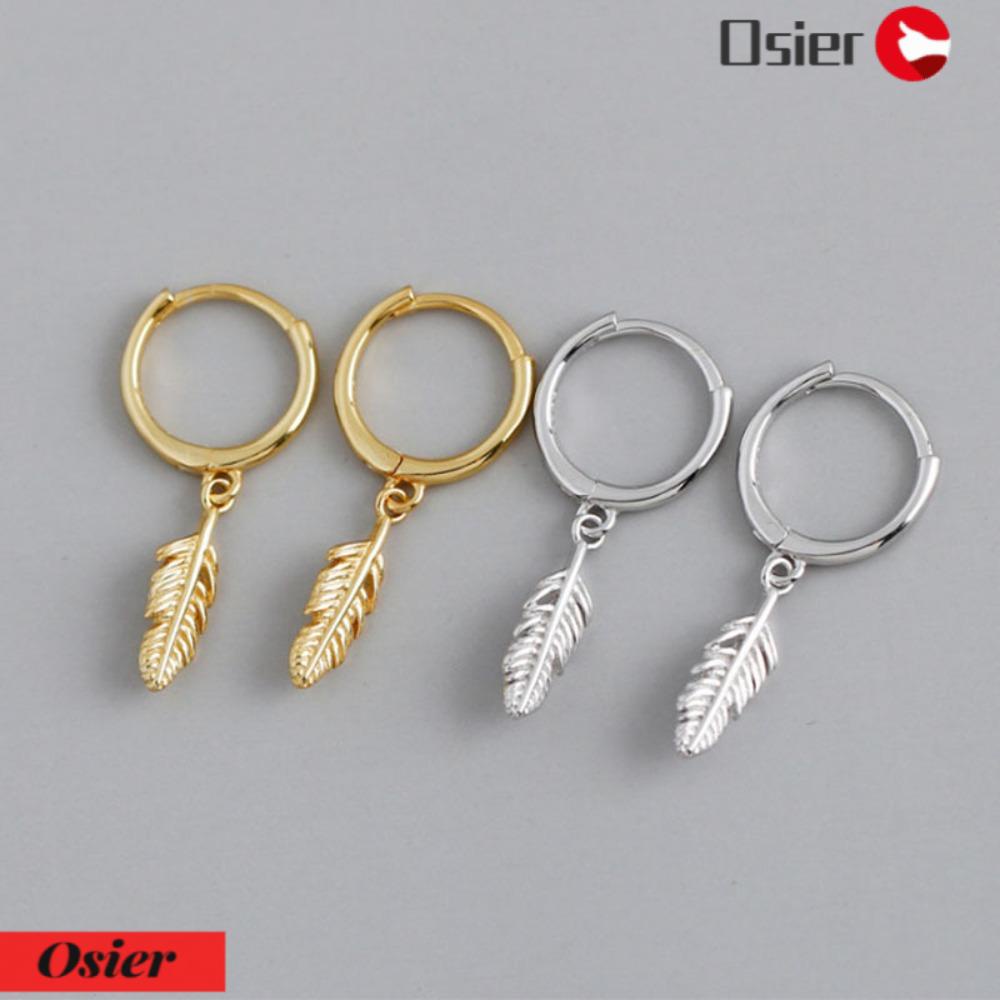 OSIER1 3 Đôi Bông Tai Hình Lông Vũ Thời Trang