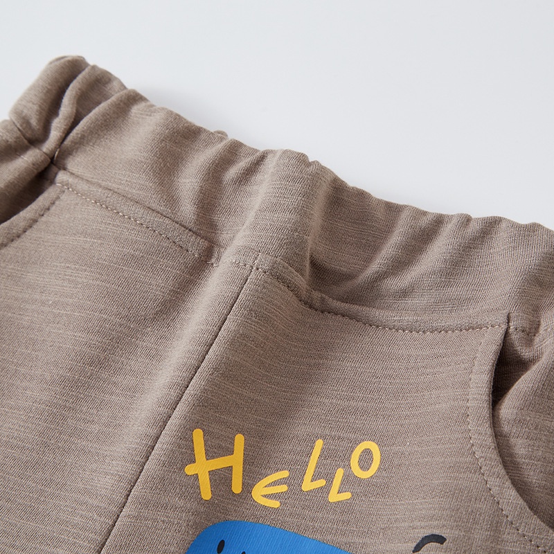 Quần Short Họa Tiết Khủng Long Hoạt Hình Phong Cách Hàn Quốc Thời Trang Mùa Hè Mới 2023 Dành Cho Bé Trai