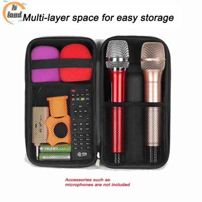 Túi Đựng Micro Không Dây Eva Cứng Sức Chứa Lớn Dùng Khi Đi Du Lịch / Cắm Trại